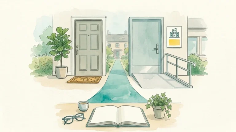 Dos entradas, una a una vivienda y otra a un centro residencial, que ilustran la diferencia entre SSCS0108 y SSCS0208